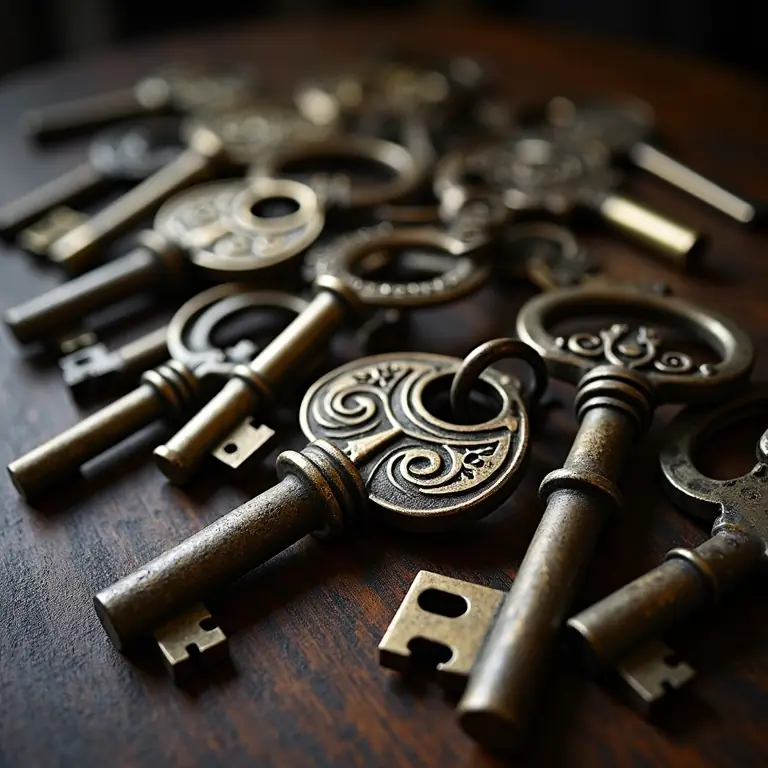 antique keys